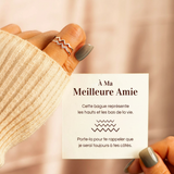 Bague Ajustable - À ma meilleure amie - Je serai toujours à tes côtés