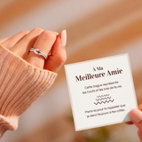 Bague Ajustable Noeud Infini - À ma meilleure amie
