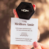 Bague Ajustable Noeud Infini - À ma meilleure amie