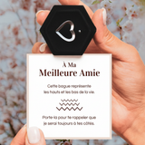 Bague Ajustable - Coeur - À ma meilleure amie
