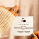 Bague Ajustable - À ma fille - Je serai toujours à tes côtés