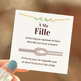 Bracelet Vagues - À ma fille