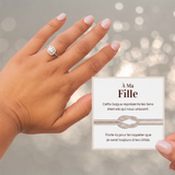 Bague Ajustable - Amour Éternel - À ma fille