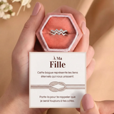 Bague Ajustable - À ma fille - Je serai toujours à tes côtés