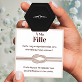Bague Ajustable - Lien Éternel - À ma fille