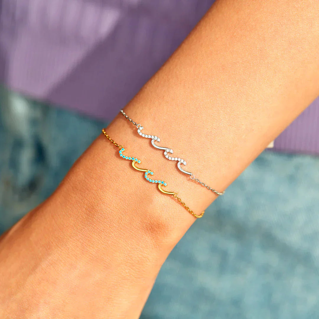 Bracelet Vagues - À ma fille